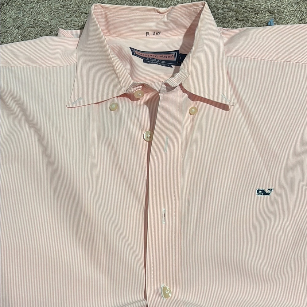 Vineyard Vines Pink Casual Button Down Shirt
